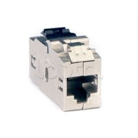 Модуль Keystone RJ45 CAT6 проходной экранированный, серебристый DKC RNK6FESL