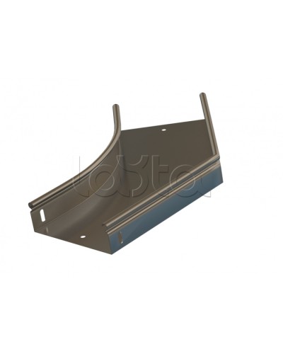 Угол 45° горизонтальный плавный Hyperline RST-AHS45-600-100-0,8-R100-SZ во Владивостоке Аксессуары для лотков Pintop.ru