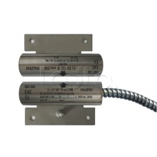 Извещатель охранный точечный магнитоконтактный взрывозащищённый Магнито-контакт Ех ИО102 N исп.250, с магнитом М-200, с постоянно присоединенным кабелем в металлорукаве (штатно кабель 2х0,75 - 1м), 1Ex d IIC T6 Gb / РB Ex d I Mb АТФЕ.425119.171