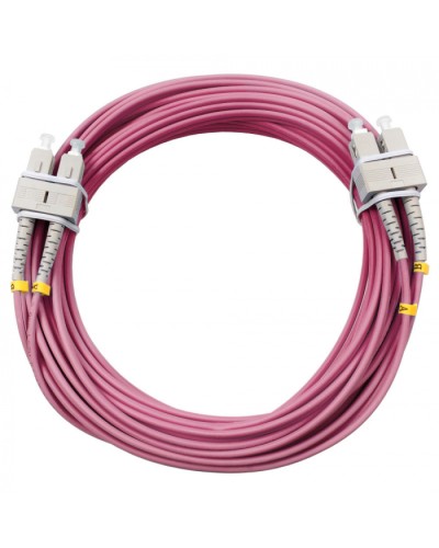 Шнур оптический duplex SC-SC 50/125 mm OM4 15м LSZH Cabeus FOP-50-OM4-SC-SC-15m во Владивостоке Патч-корды оптические Pintop.ru