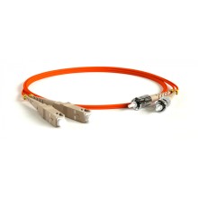 Патч-корд волоконно-оптический Hyperline FC-D2-50-FC/PR-ST/PR-H-3M-LSZH-OR