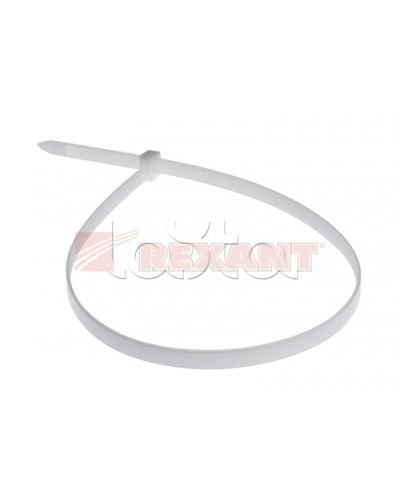 Хомут-стяжка нейлоновый 8х500 мм белый (100шт/уп) REXANT 07-0502 во Владивостоке Стяжки-хомуты Pintop.ru