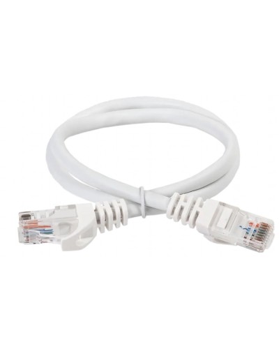 ITK Коммутационный шнур (патч-корд) кат.5Е UTP 5м белый (PC08-C5EU-5M) во Владивостоке Патч-корды и пигтейлы Pintop.ru