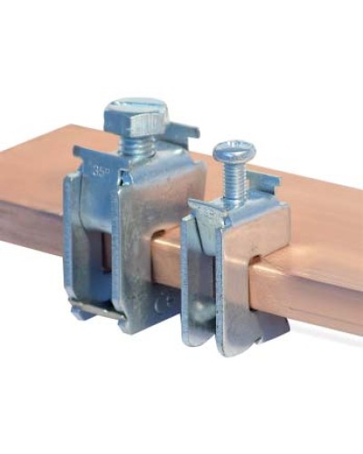 Шинная клемма для кабеля, сечение шины 5 мм, кабель 1,5-16 мм DKC R5BC0516 во Владивостоке Аксессуары для лотков Pintop.ru