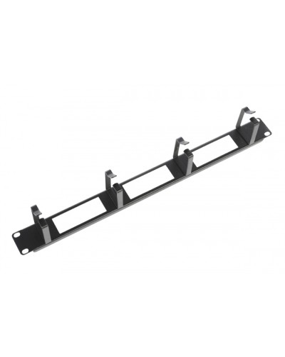 Органайзер кабельный горизонтальный 4 кольца черный ЦМО ГКО-О-4.62-9005 во Владивостоке Кабельные органайзеры Pintop.ru