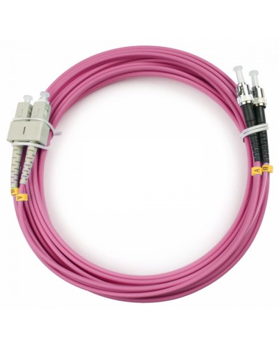 Шнур оптический duplex SC-ST 50/125 mm OM4 5м LSZH Cabeus FOP-50-OM4-SC-ST-5m во Владивостоке Патч-корды оптические Pintop.ru