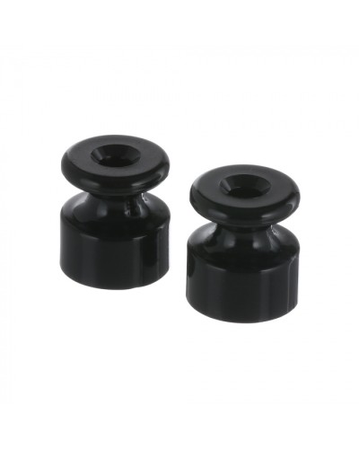 Фиксатор кабеля (изолятор)для внешней проводки кабеля (черный) LK Vintage (5шт) (888308-5) во Владивостоке Держатели, клипсы, скобы Pintop.ru