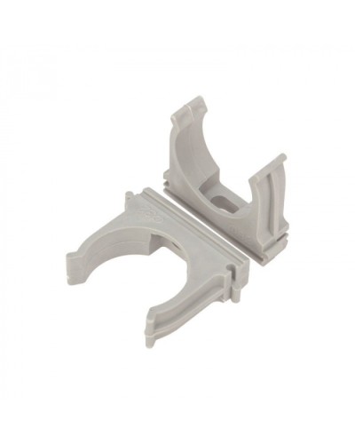 Крепеж-клипса для труб д.16мм, цвет серый Cabeus (CF16-GY) во Владивостоке Держатели, клипсы, скобы Pintop.ru