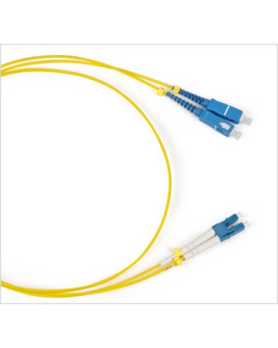 Патч-корд волоконно-оптический SM 9/125, LC/UPC-SC/UPC, duplex, LSZH, (1 м) Hyperline FC-D2-9-LC/UR-SC/UR-H-1M-LSZH-YL во Владивостоке Патч-корды оптические Pintop.ru