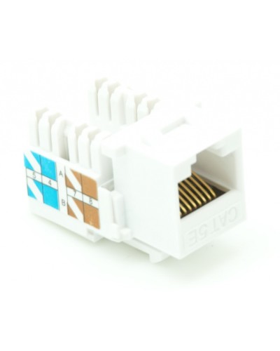 Модуль-вставка типа Keystone, Кат.5e (Класс D), 100МГц, RJ45/8P8C, 110/KRONE, T568A/B, неэкранированный, белый, уп-ка 10шт. NETLAN EC-UKJ-UD2-WT-10 во Владивостоке Коннекторы Pintop.ru