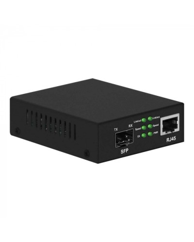 Медиаконвертер Gigabit Ethernet, SFP 1000Мбит/c, RJ45 10/100/1000Мбит/c, поддержка LFP NST NS-MC-1G1GX во Владивостоке Медиаконвертеры Pintop.ru