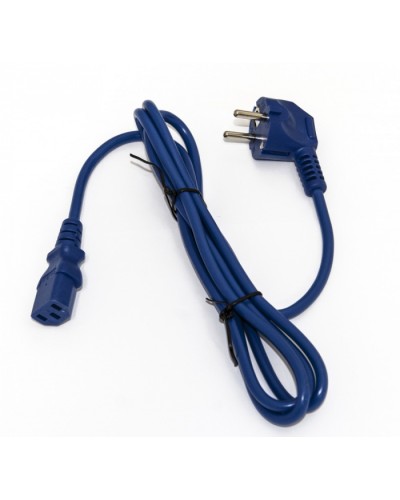 Кабель питания компьютера Hyperline PWC-IEC13-SHM-5.0-BL во Владивостоке Патч-корды и пигтейлы Pintop.ru