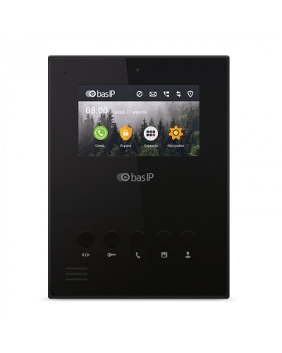 Видеодомофон BAS-IP AU-04LA BLACK во Владивостоке Абонентские видеоустройства Pintop.ru