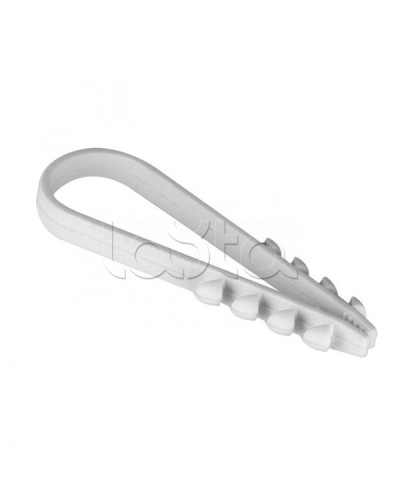 Дюбель-хомут для круглого кабеля (19-25мм) белый (100шт.) EKF PROxima (plc-ncc-19x25w) во Владивостоке Крепеж: Дюбели, шурупы, саморезы Pintop.ru