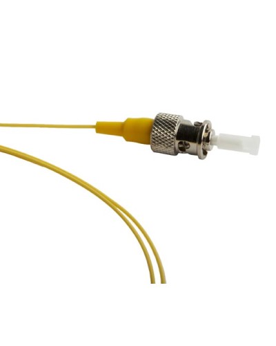 Пигтейл одномодовый оптический SM 9/125 (OS2), ST/APC, 1 м, LSZH Hyperline FPT-B9-9-ST/AR-1M-LSZH-YL во Владивостоке Пигтейлы Pintop.ru
