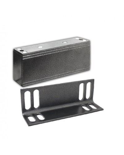 Замок электромагнитный Олевс М2-400 с уголком серебряный антик во Владивостоке Электромагнитные замки Pintop.ru