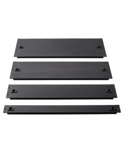 Фальш-панель металлическая 19 4U, быстросъемная, черная LANMASTER LAN-DC-TLMFP-4U во Владивостоке Аксессуары для стоек и шкафов Pintop.ru