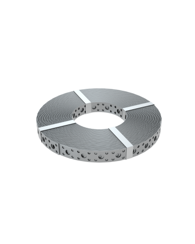 Перфорированная монтажная лента 20х0,7 мм (упак. 25 м) КМ-Профиль (PF0.7-20) во Владивостоке Аксессуары для лотков Pintop.ru