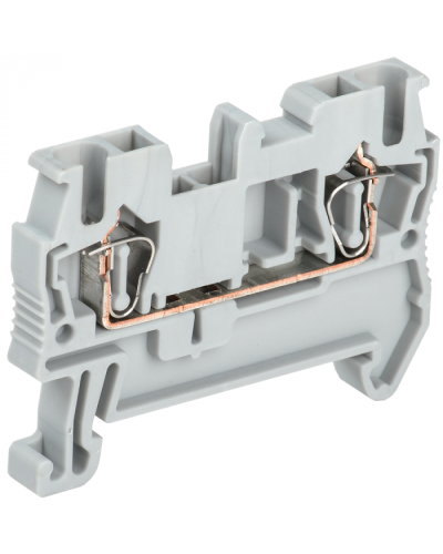 Клемма пружинная КПИ 2в-2,5 31А серая IEK (YZN11-002-K03) во Владивостоке Клеммные колодки Pintop.ru