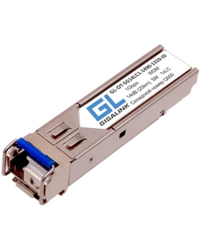 Модуль SFP Gigalink GL-OT-SG14LC1-1310-1490-I-D во Владивостоке Модули SFP/XFP/GBIC Pintop.ru