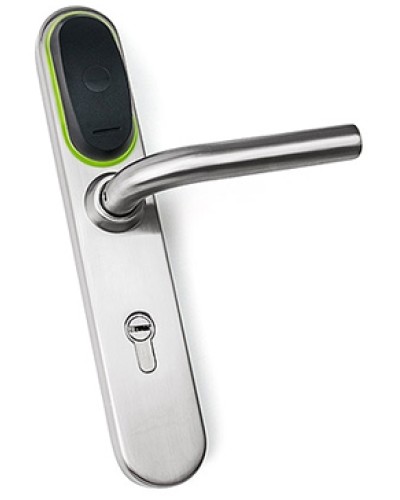 Замок для двери электромеханический IronLogic Eurolock EHT net (серебро) dd=85 мм во Владивостоке Электромеханические замки Pintop.ru