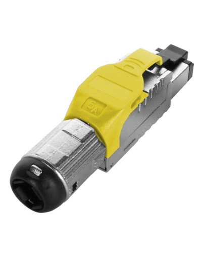 Разъем полевой оконцовки RJ-45 Hyperline (PLUE-8P8C-S-C6A-SH-YL) во Владивостоке Коннекторы Pintop.ru