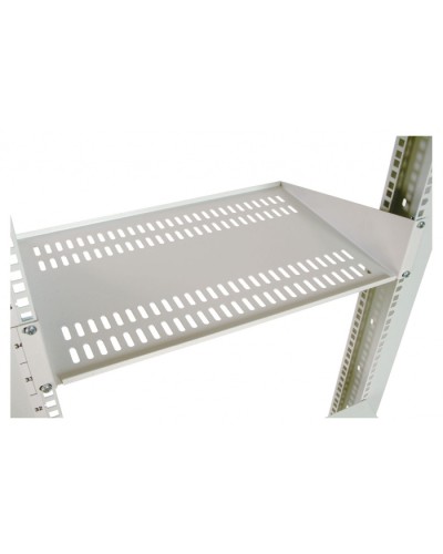 Полка перфорированная консольная 2U, глубина 300 мм черный ЦМО МС-30-9005 во Владивостоке Полки для шкафов и стоек Pintop.ru