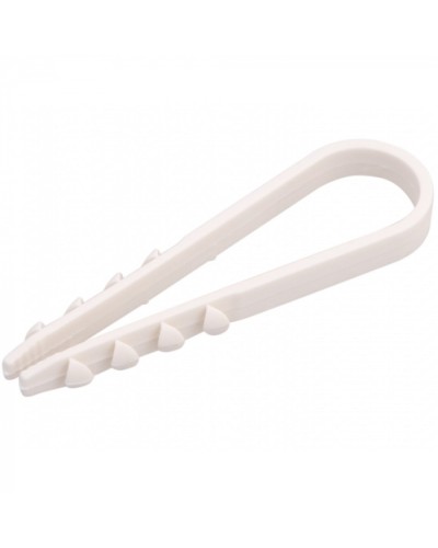 Дюбель-хомут 5-10, белый (100шт/уп) REXANT 07-4501 во Владивостоке Стяжки-хомуты Pintop.ru