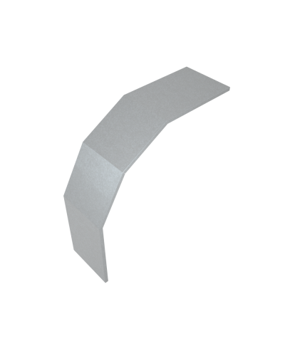 Крышка лестничного вертикального внешнего угла 90 гр. 150 мм INOX304 КМ-Профиль (KLVL90-150 INOX304) во Владивостоке Аксессуары для лотков Pintop.ru