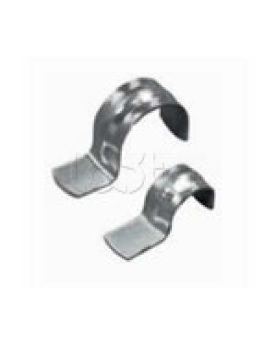 Скоба оцинкованная однолапковая без монтажного отверстия, для трубы D40мм (1уп = 50шт) Экопласт (43741-50) во Владивостоке Держатели, клипсы, скобы Pintop.ru