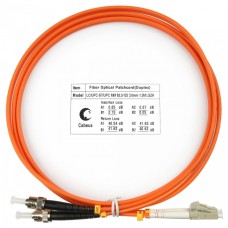 Шнур оптический duplex LC-ST 62,5/125 mm 1,5м LSZH Cabeus FOP-62-LC-ST-1,5m