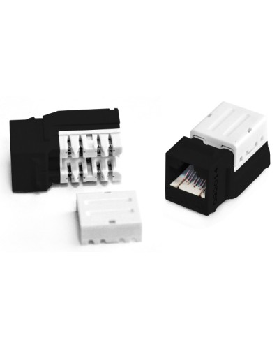 Вставка Keystone Jack RJ-45(8P8C) Hyperline KJNE-8P8C-C6-90-BK во Владивостоке Модули Keystone Pintop.ru