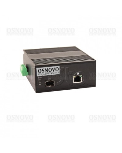 Медиаконвертер Gigabit Ethernet с поддержкой PoE OSNOVO OMC-1000-11HX/I во Владивостоке Медиаконвертеры Pintop.ru