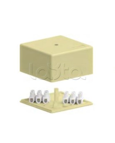 SD3 Коробка распределительная для о/п, 75х75х40мм без галогена (белый) Экопласт (72932HF) во Владивостоке Распределительные коробки Pintop.ru