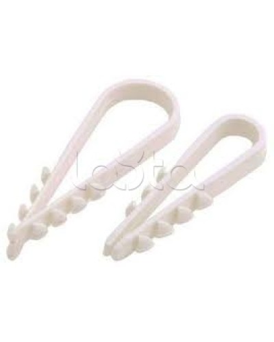 Дюбель-хомут 5-10 белый (100шт/уп) PROCONNECT 07-4501-2 во Владивостоке Стяжки-хомуты Pintop.ru