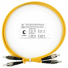 Шнур оптический duplex FC-FC 9/125 sm 1м LSZH Cabeus FOP(d)-9-FC-FC-1m