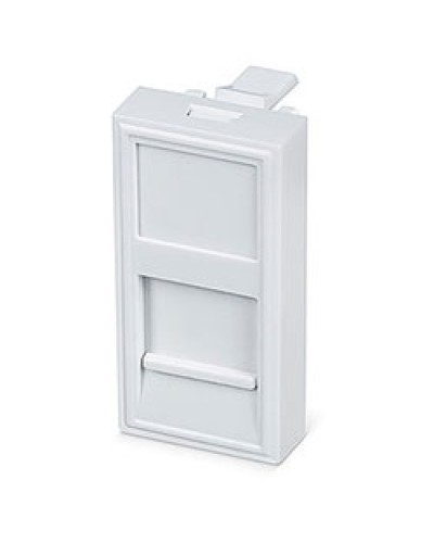 Вставка 45x22,5 (Mosaic) для 1 модуля формата Keystone Jack (FP-22,5-1M) Пожтехкабель СКС (202-030) во Владивостоке Модули Keystone Pintop.ru