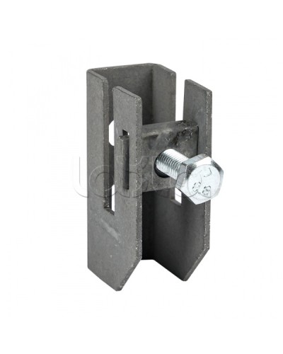 Держатель для полосы толщиной до 8мм с фикс. болтом, HZ EKF PROxima (lp-d2312) во Владивостоке Монтажные материалы Pintop.ru
