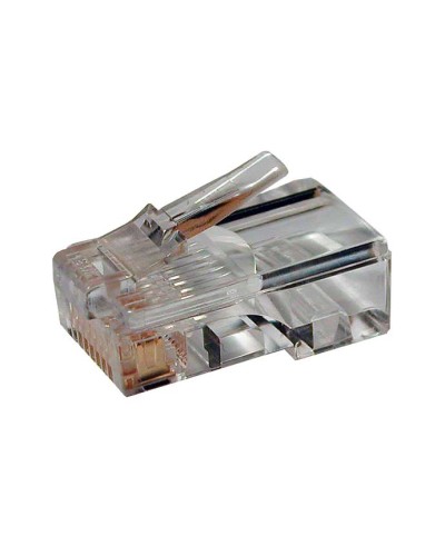 Коннектор RJ-45 под витую пару, категория 6 , универсальный (для одножильного и многожильного кабеля) Cabeus 8P8C-C6 во Владивостоке Коннекторы и разъемы Pintop.ru