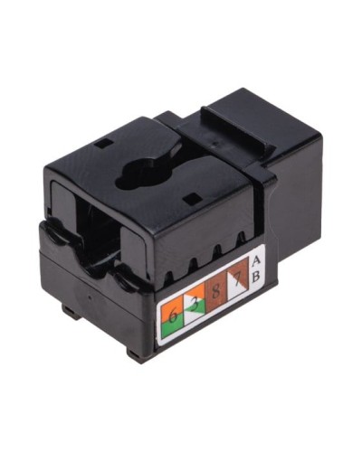 Модуль Keystone Jack RJ-45(8P8C), UTP неэкранированный, CAT 6, тип 90 градусов, черный REXANT PRO 02-0255 во Владивостоке Модули Keystone Pintop.ru