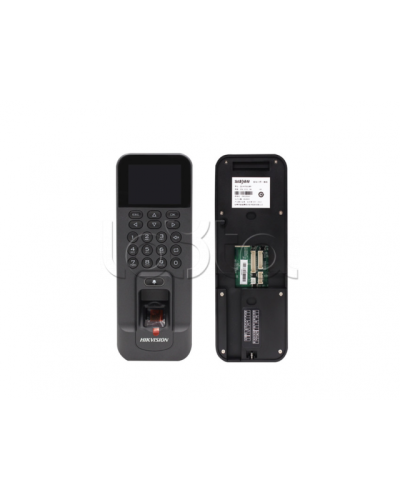 Терминал доступа со встроенными считывателями Mifare карт и отпечатков пальцев Hikvision DS-K1T804BMF во Владивостоке Считыватели Pintop.ru