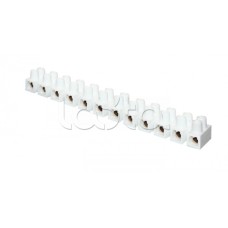 Колодка клеммная (4мм.) 3А полистирол белая (10шт.) EKF PROxima (plc-KK-4-3-ps-w)