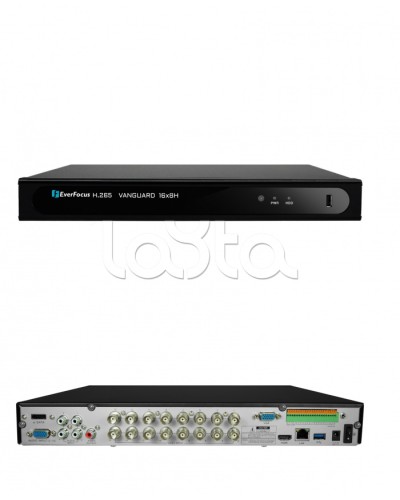 Видеорегистратор 16-канальный EverFocus VANGUARD II 16x8H во Владивостоке Видеорегистраторы гибридные Pintop.ru