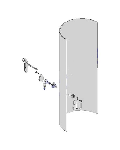 Крышка с замком разблокировки CAT-X Came 119RIX012 во Владивостоке Запчасти для шлагбаумов и автоматики Pintop.ru