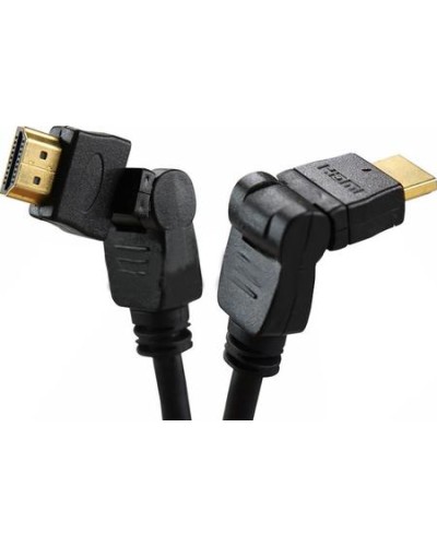 Шнур HDMI - HDMI gold 2 м с фильтрами угловой 360° (10шт/уп) REXANT 17-6204-3 во Владивостоке Патч-корды и пигтейлы Pintop.ru
