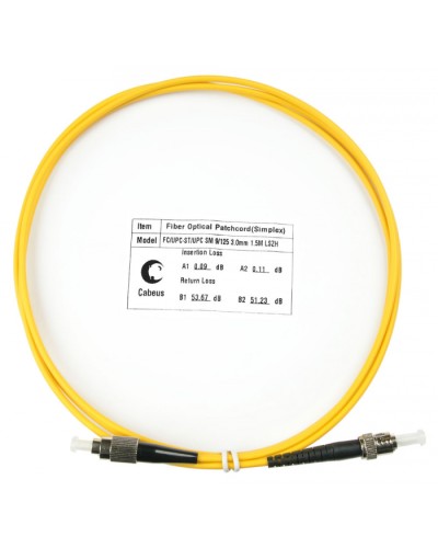 Шнур оптический simplex FC-ST 9/125 sm 1,5м LSZH Cabeus FOP(s)-9-FC-ST-1,5m во Владивостоке Патч-корды оптические Pintop.ru