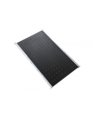 Полка усиленная с телескопич. направляющими грузоподъёмностью 150 кг глубина 620 мм чёрный ЦМО (ТСВ-62У-9005) во Владивостоке Полки для шкафов и стоек Pintop.ru