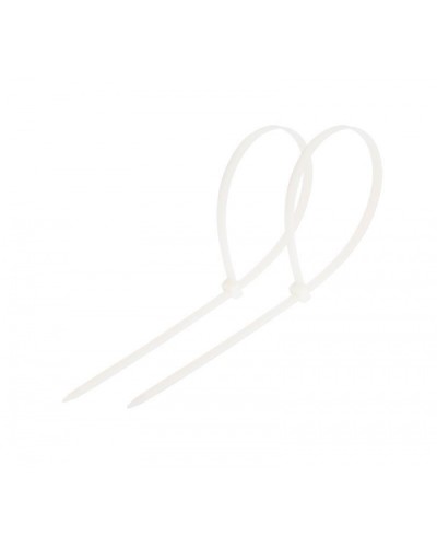 Стяжка нейлоновая неоткрывающаяся, безгалогенная (halogen free) 200x3.6мм, белая (100 шт) во Владивостоке Стяжки-хомуты Pintop.ru