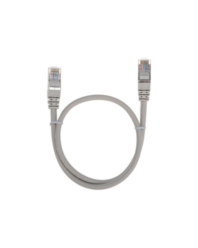 Патч-корд F/UTP, CAT 5e, RJ45-RJ45, 26AWG, LSZH, серый, 0,5м REXANT 02-0110-05 во Владивостоке Патчкорды (медные) Pintop.ru
