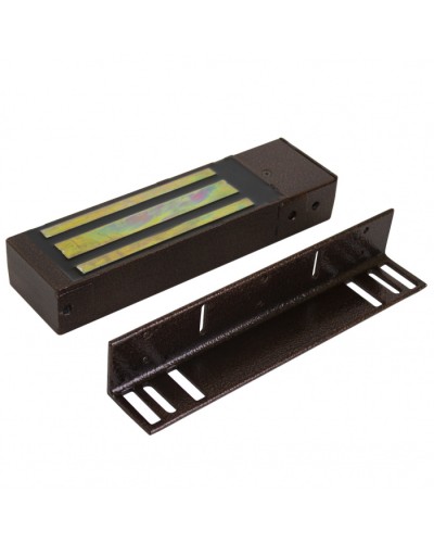 Электромагнитный влагозащищенный замок AccordTec ML-395KB-2 без электроники с датчиком Холла ,цвет Коричневый во Владивостоке Электромагнитные замки Pintop.ru